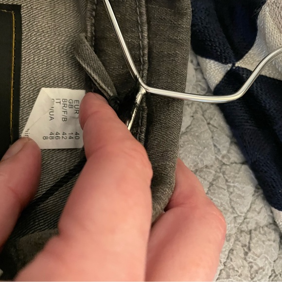 Grey denim embellished jacket - Picture 5 of 6